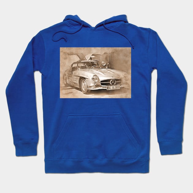 Cars Of Yesterday 6 Hoodie by DeVerviers